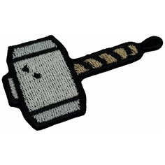 Нашивка (шеврон, патч) Мьёльнир Тора на термоплёнке 55х55 мм Tixxi Studio