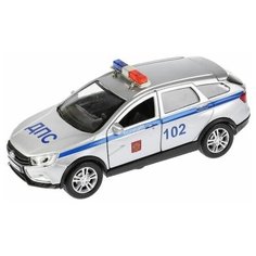 Машина металл LADA VESTA SW CROSS Полиция 12 см свет, звук Технопарк