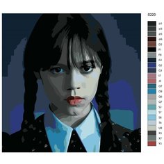 Картина по номерам S220 "Уэнсдэй (Wednesday) сериал, 70x70 см Brushes Paints