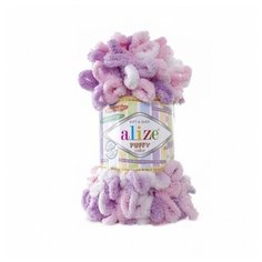 Пряжа Alize Puffy color, 100 г, 9 м, 5 шт., 6051