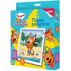 LORI. Ипк-003 3D Art. Панно-раскраска "Три кота. Коржик" /16 Нескучные игры