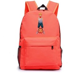 Рюкзак Человек-бензопила (Chainsaw Man) оранжевый №1 Noname