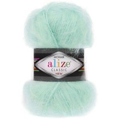 Пряжа Alize Mohair classic new мята (522), 5 шт