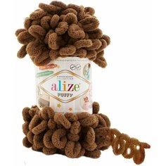 Пряжа Alize Puffy Кофе Мокка (321), 5 шт