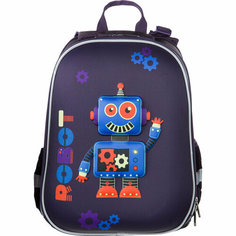 Ранец №1School 3D Robot, 2 отд, эргоном. спинка, 1712621