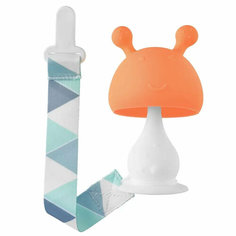 Roxy Kids Прорезыватель силиконовый на держателе Mushroom Roxy-Kids RST-001-O
