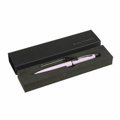 Ручка шариковая автоматическая, 1.0 мм, SAN REMO, стержень синий, металлический корпус Soft Touch сиреневый, в футляре Bruno Visconti