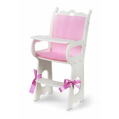 Мебель для кукол деревянная 53 см манюня игрушечный стульчик для кормления кукол / MEGA TOYS аксессуары для baby born, reborn, реборн, весна
