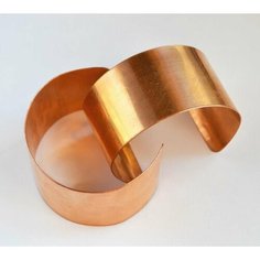 Основа (заготовка) для браслета, медь, 160х20 мм без бренда