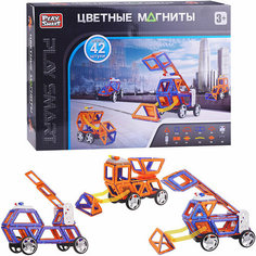 Конструктор магнитный 2488 "Цветные магниты" 42 дет, в коробке Play Smart