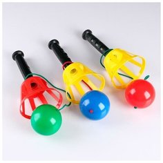 Игра "Поймай мяч", корзинка d-10.5 см, мячик d-7.5 см, микс Noname