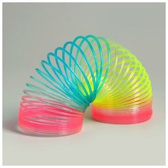 Пружинка-радуга «Блёстки», цвета микс Noname