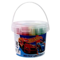 Мелки цветные для рисования Hot Wheels, 25 шт, в ведёрке Centrum