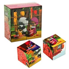 Кубики «Маша и Медведь», 4 штуки Step Puzzle