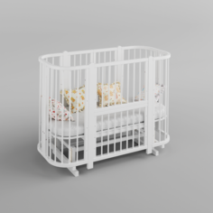 Кровать трансформер Nuvola LUX NEW белая Incanto