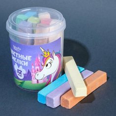Набор цветных мелков Минни и Единорог, 12 штук, 10 цветов, 2 штуки Disney