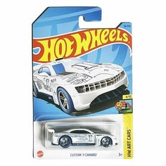HKK17 Машинка игрушка Hot Wheels металлическая коллекционная Custom 11 Camaro белый; синий