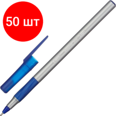 Комплект 50 штук, Ручка шариковая неавтомат. BicРаундСтикЭкзакт син,0.28, масл, ман918543