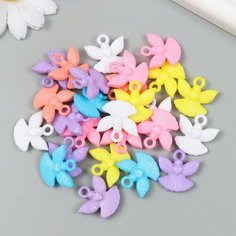 Декор для творчества пластик "Ангелочки с сердечками" цветные набор 25 гр 0,6х2,2х2,2 см, 2 штуки Арт Узор