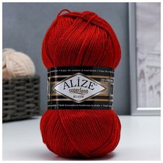 Пряжа "Superlana Klasik" 25% шерсть, 75% акрил 280м/100гр (36 керамика), 1шт Alize