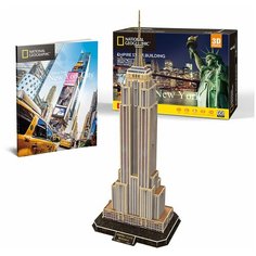3D пазл CubicFun National Geographic Эмпайр-Стейт-Билдинг Нью-Йорк, 66 деталей, DS0977h