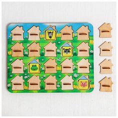 Игра для тренировки памяти «Мемо. Домики» размер окошек: 4 × 4,5 см Smile Decor
