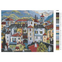Картина по номерам V-893 "Италия. Тоскана - городской пейзаж", 40x50 см Brushes Paints