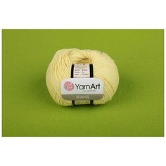 Пряжа YarnArt Jeans- 1 шт, 67 светло-желтый, 160м/50г, 55% хлопок, 45% полиакрил /ЯрнАрт Джинс/