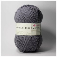 Пряжа Пехорка "Австралийский меринос" - 3 шт, (393-Светлый моренго), 400м/100г, 95% мериносовая шерсть, 5% акрил