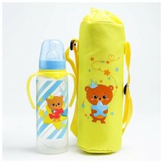 Термо-чехол Мишка принц для бутылочки Mum&Baby