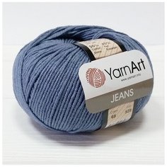 Пряжа YarnArt Jeans Ярнарт джинс Джинсовый (68) 3 мотка 50 г/160 м (45% акрил 55 хлопок)