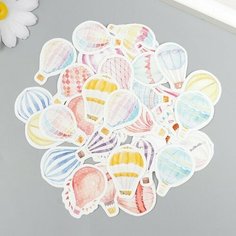 Наклейки для творчества "Воздушные шары" набор 46 шт 4,4х4,4х1,1 см 9001556 Сима ленд