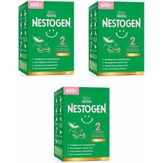 Молочная смесь Nestle Nestogen Premium 2, с 6 месяцев, для регулярного мягкого стула, 600 г 3 упаковки