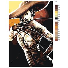 Картина по номерам Т322 "леди демитреску во всей красе" 60x90 Brushes Paints