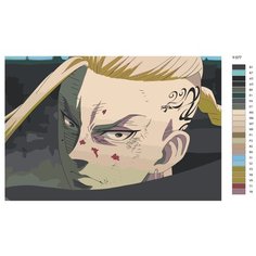 Картина по номерам Y-577 "Аниме токийские мстители. Кен Рюгуджи" 80x120 Brushes Paints