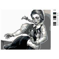 Картина по номерам V-186 "Игра Tiny Bunny. Катя Смирнова и Антон Петров" 80x100 Brushes Paints