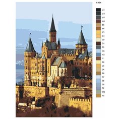 Картина по номерам X-454 "Замок" 80x120 Brushes Paints