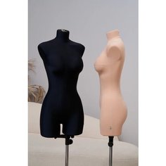 Бельевой манекен Пенелопа, комплект Про, размер M/182, цвет бежевый, в комплекте подставка «Милан» и фартук для швеи Royal Dress Forms