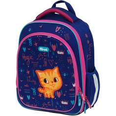 Ранец Först F-LIGHT "Funny cat" 37*28*16см, 2 отделения, 2 кармана, анатомическая спинка Forst