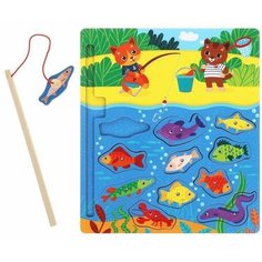 Игрушка развивающая ТМ "MAPACHA": Игра-рыбалка "Котики"