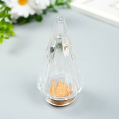 Декор для творчества стекло "Бутылочка с пробкой - конус" 100 мл 11х5,4х5,4 см Top Market
