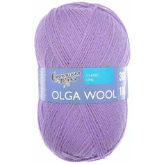 OlgaWool (ОльгаЧШ) пряжа Россия МШФ цвет: колокольчик 0272 95% шерсть 5% акрил 1х100г 392м