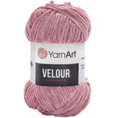 Пряжа YarnArt Velour пыльная роза (862), 100% микрополиэстер, 170м, 100г, 1шт