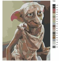 Картина по номерам T889 "Гарри Поттер. Добби" 70x90 Brushes Paints