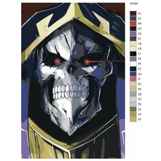 Картина по номерам W-504 "Аниме - Повелитель. Момонга" 80x120 Brushes Paints