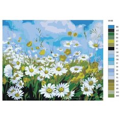 Картина по номерам W-68 "Поле ромашек" 70x90 Brushes Paints