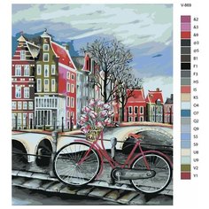 Картина по номерам V-869 "Голландия. Дела букетные", 70x90 см Brushes Paints