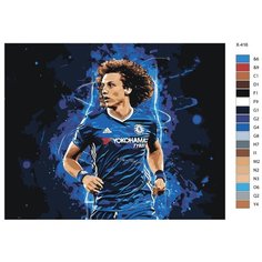 Картина по номерам X-416 "Футболист Давид Луиз" 80x100 Brushes Paints