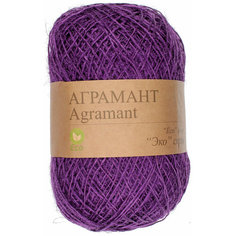 Пряжа Пехорка Аграмант фиолетовый(09), 100%джут, 360м, 100г, 1шт