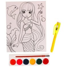 Набор для творчества "Раскрась картину: русалочка" Школа талантов